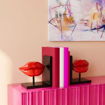 Suport de carti Lips Rosu