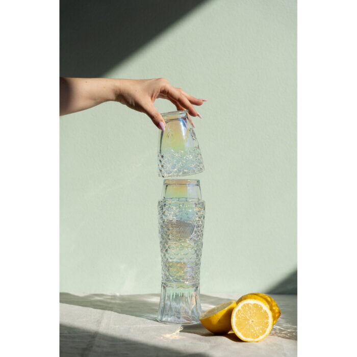 Pahare Pesce Clear (4 piese)