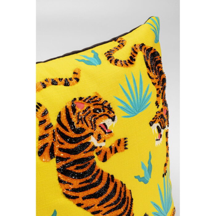 Perna decorativa Tiger Love Galben 45x45 cm