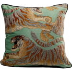Perna decorativa Tiger Love Mint 45x45 cm