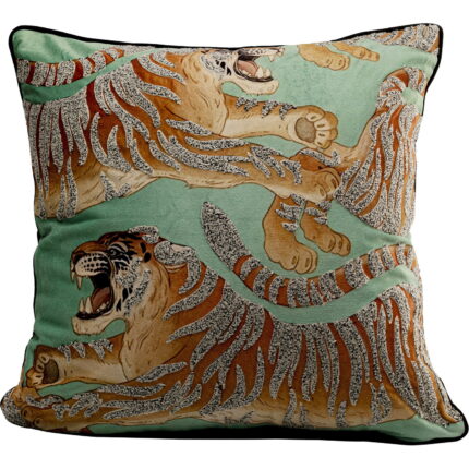 Perna decorativa Tiger Love Mint 45x45 cm