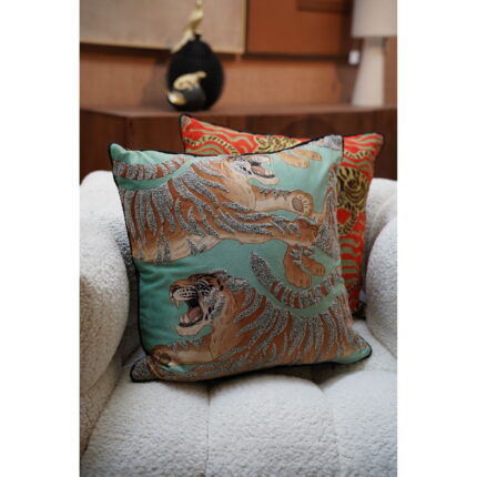 Perna decorativa Tiger Love Mint 45x45 cm