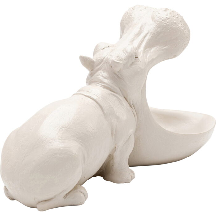 Figurina decorativa Hungry Hippo 17 cm Grej