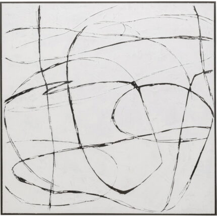 Tablou pe panza Sketch White 120x120cm
