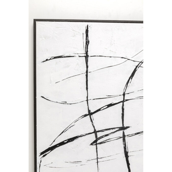Tablou pe panza Sketch White 120x120cm