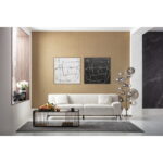Tablou pe panza Sketch White 120x120cm