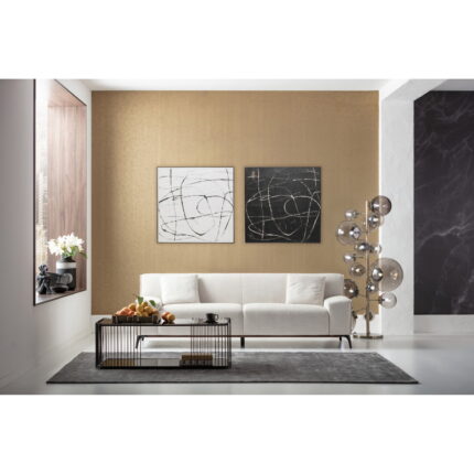 Tablou pe panza Sketch White 120x120cm