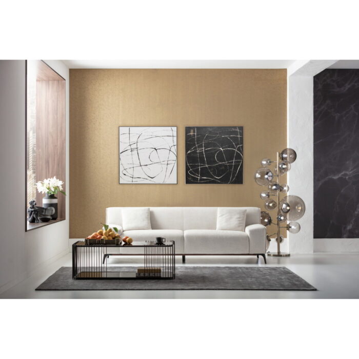 Tablou pe panza Sketch White 120x120cm