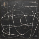 Tablou canvas Sketch Negru 120x120 cm
