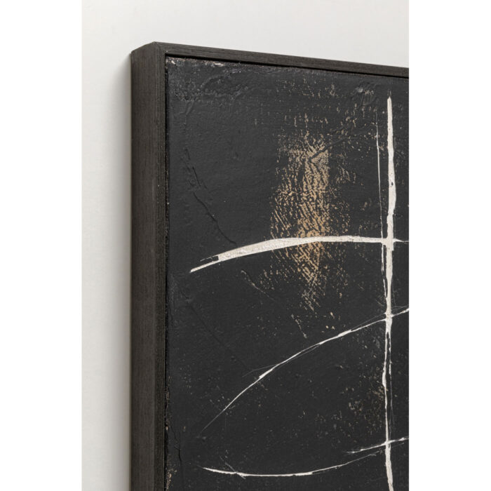 Tablou canvas Sketch Negru 120x120 cm