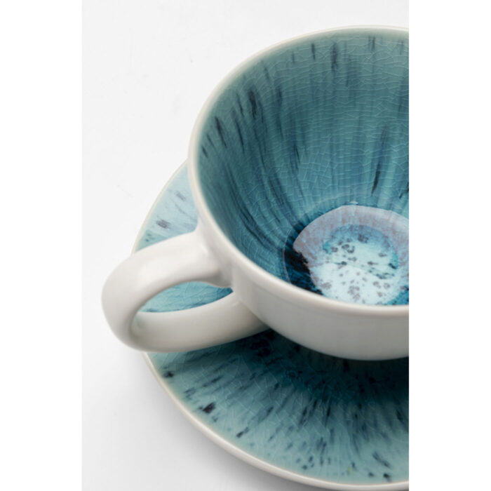 Ceasca de cafea + farfuriuta Azur