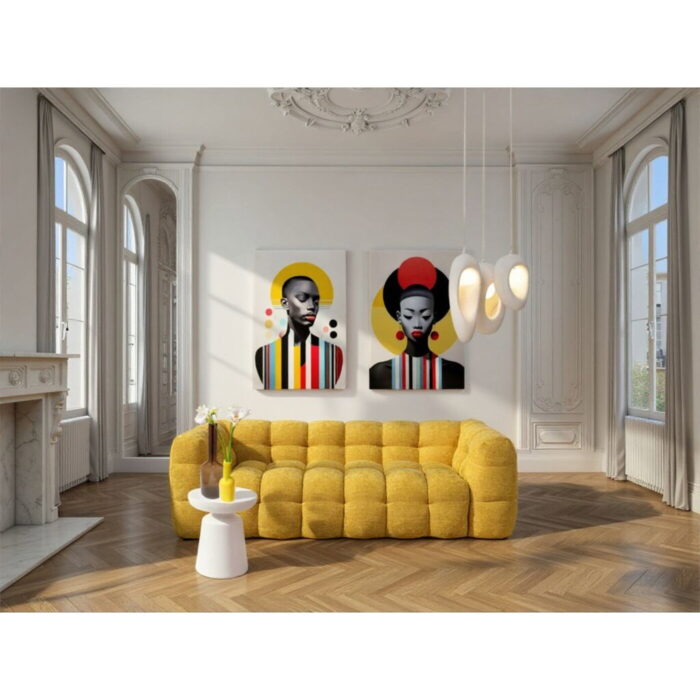 Tablou de sticla Muse Retro Lady Rosu 80x120 cm