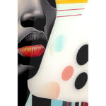 Tablou de sticla Muse Retro Lady Galben 80x120 cm