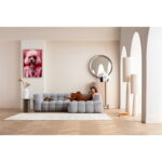 Tablou de sticla Roz Poodle 80x120 cm