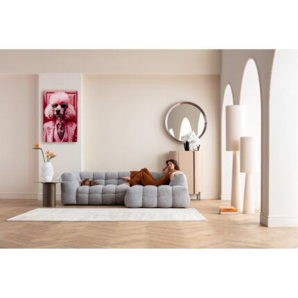 Tablou de sticla Roz Poodle 80x120 cm