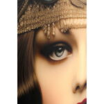 Tablou de sticla Muse Art Nouveau 100x100 cm