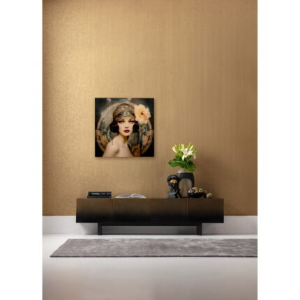 Tablou de sticla Muse Art Nouveau 100x100 cm