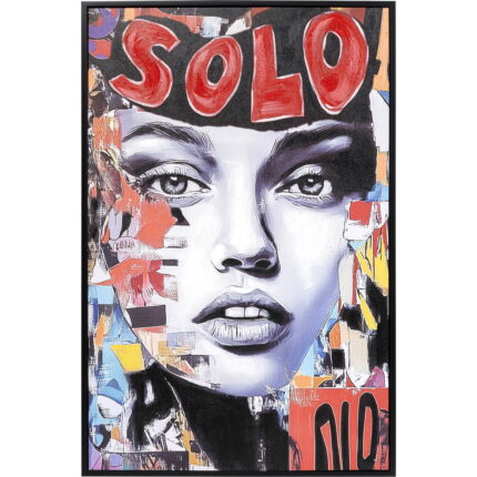 Tablou cu rama Muse Collage 80x120 cm