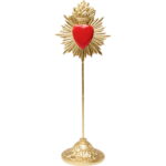 Obiect decorativ Flaming Heart 31cm