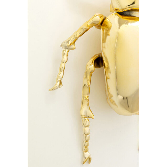 Decoratiune de perete Stag Beetle aurie 41 cm
