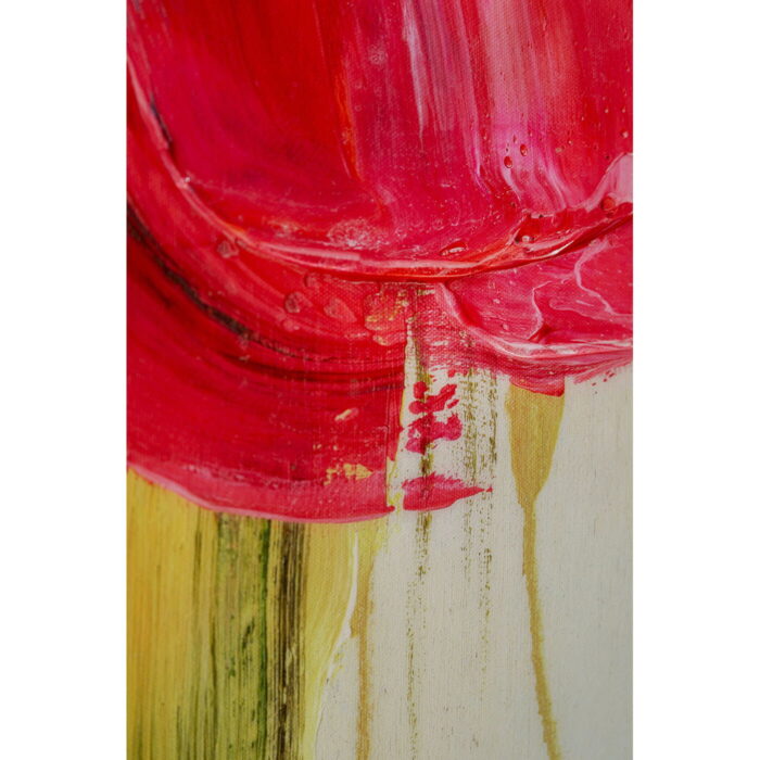 Tablou cu rama Abstract High Gloss Roz 160x120 cm