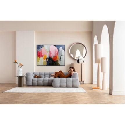 Tablou cu rama Abstract High Gloss Roz 160x120 cm