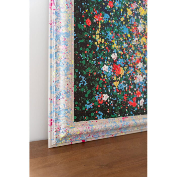 Tablou cu rama Floating Flower Market 150x100 cm