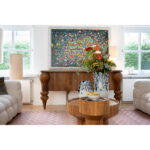 Tablou cu rama Floating Flower Market 150x100 cm