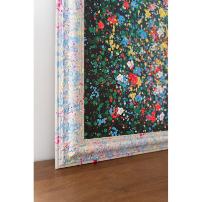 Tablou cu rama Floating Flower Market 150x100 cm