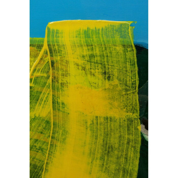 Tablou cu rama Abstract High Gloss Albastru 120x160 cm