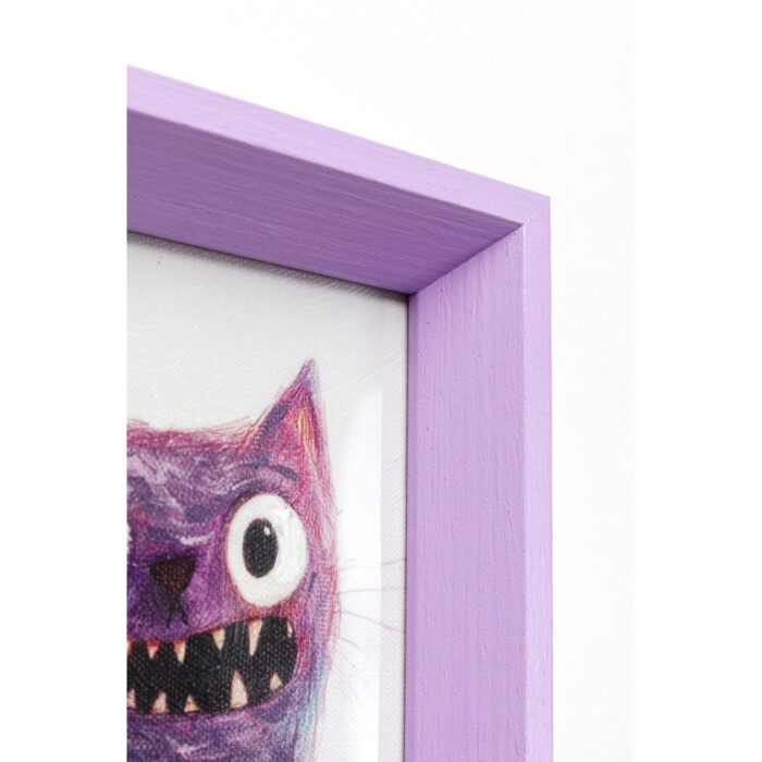 Tablou cu rama Mad Cat 13x18 cm