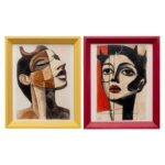 Tablou cu rama Portrait Modern 22x27 cm (2/Set)