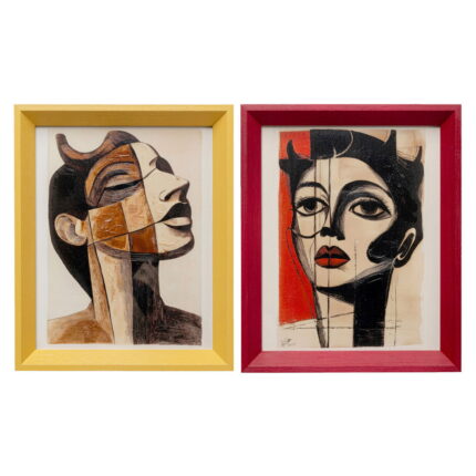 Tablou cu rama Portrait Modern 22x27 cm (2/Set)