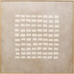 Tablou panza Art Row Beige 100x100cm