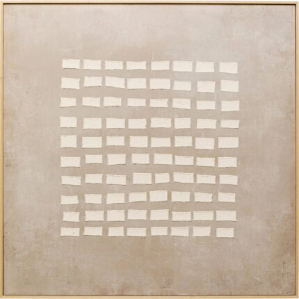 Tablou panza Art Row Beige 100x100cm