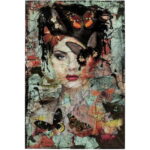 Tablou sticla Lady Butterfly 75x55cm