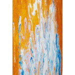 Tablou cu rama Artistas portocaliu 80x120cm
