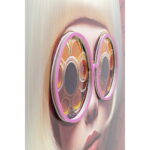 Tablou cu rama LED Fancy Blonde Lady 75x55cm