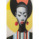 Tablou sticla Muse Retro Lady 30x40cm (2/Set)
