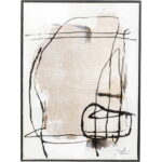 Tablou cu rama Dust gri 55x75cm