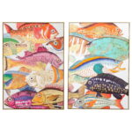 Tablou Touched Fish Meeting (2/Set)