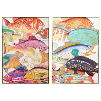 Tablou Touched Fish Meeting (2/Set)