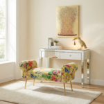 Tablou panza Flower Boat Gold roz 40x50cm