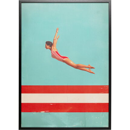 Tablou cu rama Jumping Girl Up 103x73cm