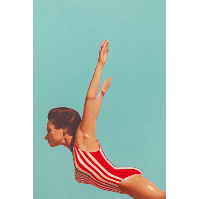Tablou cu rama Jumping Girl Up 103x73cm