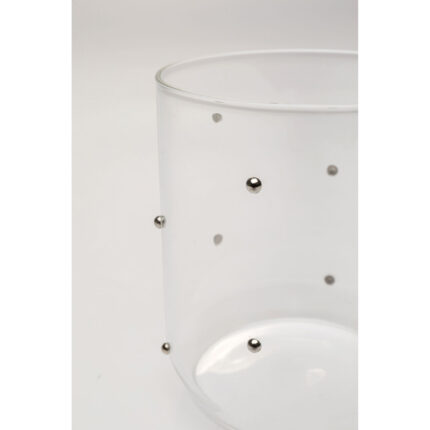 Pahar Glam Dots Silver 9cm