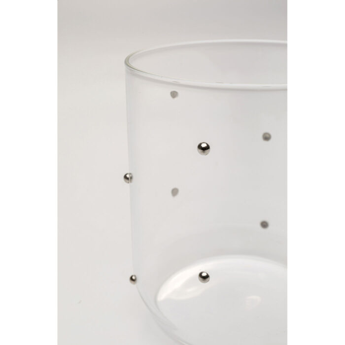 Pahar Glam Dots Silver 9cm