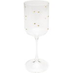 Pahar de vin alb Glam Dots Gold 22cm
