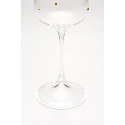 Pahar de vin alb Glam Dots Gold 22cm