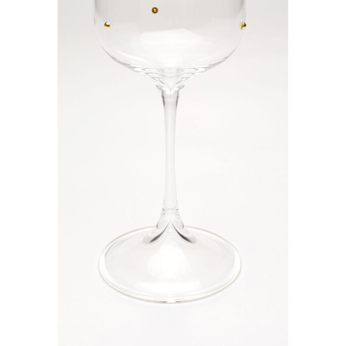 Pahar de vin alb Glam Dots Gold 22cm